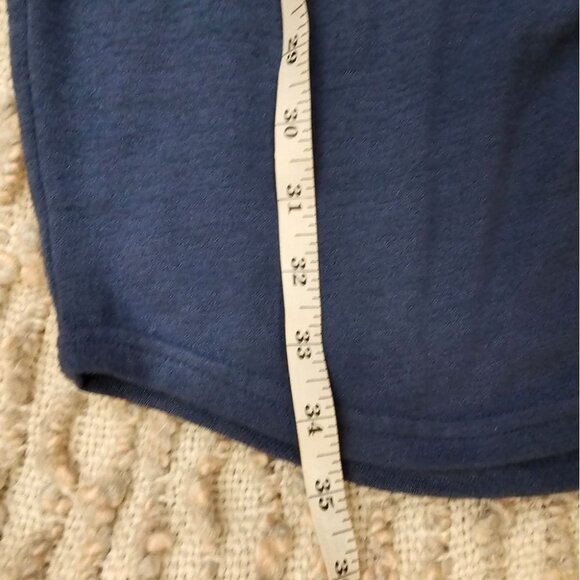 Golden by tna inland V Neck Reposa Knit Dress Bodycon Size S Blue - Picture 9 of 9